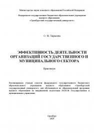 Эффективность деятельности организаций государственного и муниципального сектора: практикум ISBN 978-5-7410-3279-4